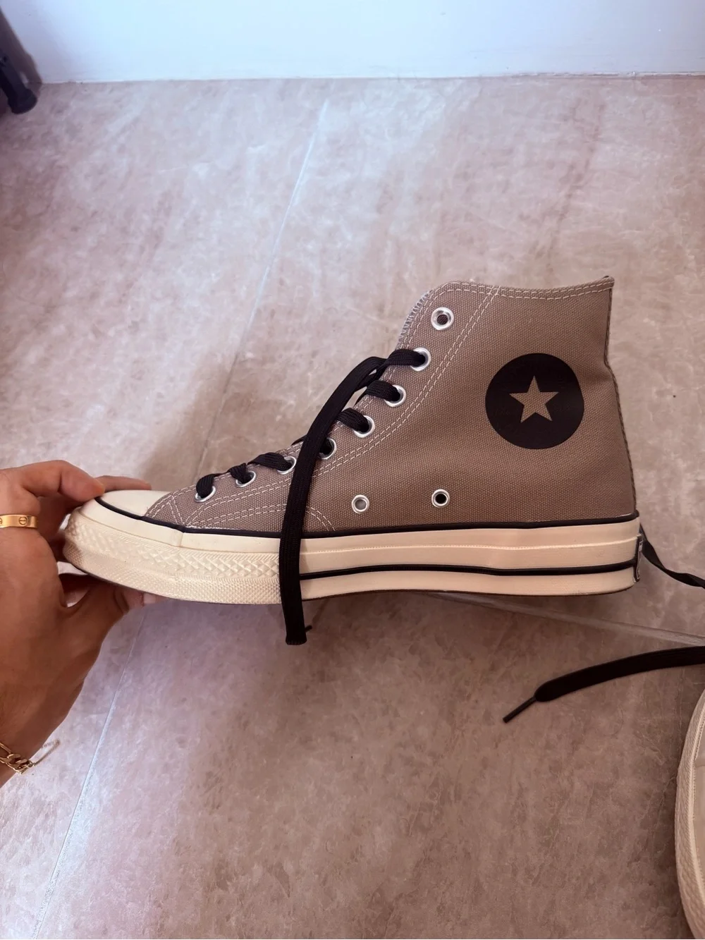 Converse Chuck 70 High Top Sneakers in Sepia Stone, Canvas